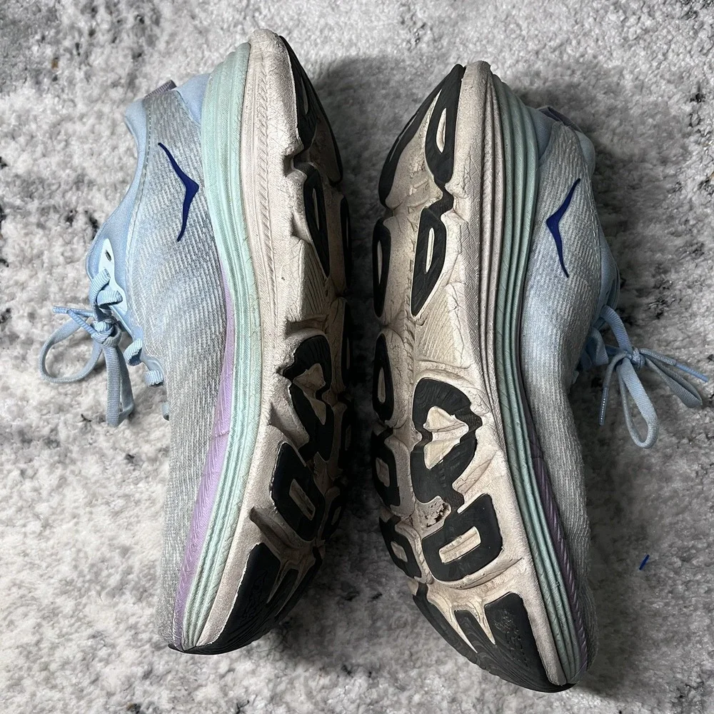 Hoka One Gaviota‎ 5 Women's Size 9B Blue Athletic Running Sneaker Shoes